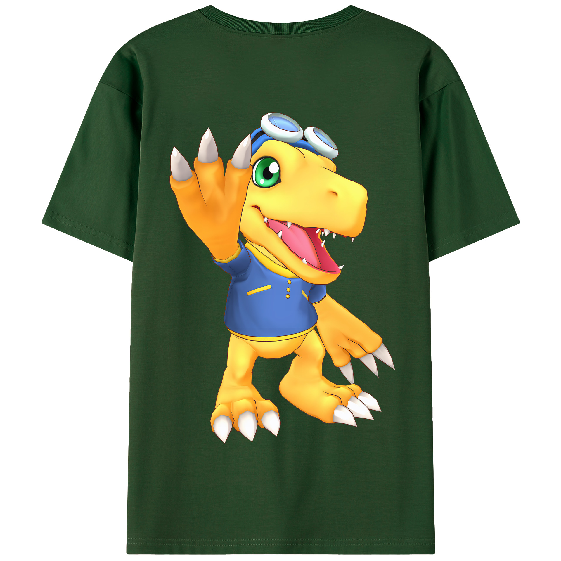 （画像用） Digimon デジタルモンスター/デジモン 綿100％半袖Tシャツ（背面プリント）